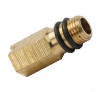 Bouchon d'obturation M10 pour robinet d'eau chaude et froide - Filetage en laiton - 10 mm - Avec rondelles en caoutchouc - Accessoires de robinet mitigeur de cuisine