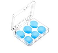 Bouchon d'Oreille,3 Paires Bouchon D'oreille en Silicone Réutilisables Antibruit Bouchons d'Oreilles Bloquant le Son avec Étui Boule Quies Silicone Bouchons D'oreille Souples pour Dormir Natation