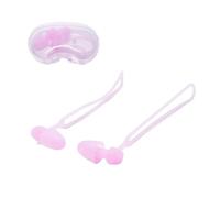 Bouchon D'oreille Anti-perte, étanche, réduction du bruit, silicone souple avec corde for dormir et nager(Pink)