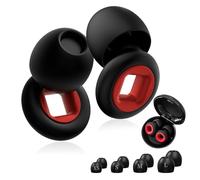 Bouchon d'oreille, Bouchons Doreilles Anti Bruit Réutilisables en Silicone, Bouchon Oreille Moto Concert, Protection Auditive, pour Dormir Concerts Voyages, 4 Tailles XS/S/M/L