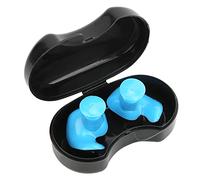 Bouchon d'oreille en spirale en Silicone, étanche à l'eau et à la poussière, pour la natation, confortable, réutilisable, gauche et droite, pour enfants et adultes (Blue)