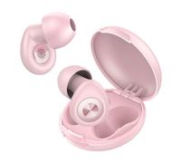 Bouchon D'oreille pour Dormir, 45dB | 4 Tailles (XS/S/M/L) Boule Quies, Réutilisables Réduisant le Bouchon Anti Bruit Pour Dormir, Bons Pour Dormir/Travail/Voyage/Concerts, Rose tendre