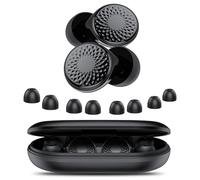 Bouchon D'oreille Pour Dormir, Anti-Bruit 45 dB, Bouchons Réutilisables en Silicone Souple et Ergonomiques, 4 Tailles (XS/S/M/L), Adaptés Pour Dormir/Voyager/Se Concentrer/Concert, Noir