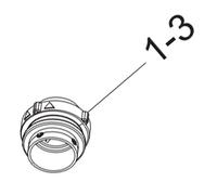 Bouchon d'origine (repère n°1-3) Machine à laver, Lave-linge DC97-22023B SAMSUNG