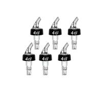 Bouchon Doseur Alcool 4cl, 6pcs Bec Verseur Réglable pour Bouteille de Whisky, Ricard & Cocktails, Doseur Liquide Précis