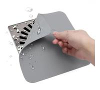 Bouchon Douche Anti Odeur, 2pcs Silicones Gris 20x20 Clapet Étanche pour Évier, Ventouse de Protection Contre Les Mauvaises Odeurs, pour Le Drain De Salle De Bain Protection Durable De Votre Sanitaire