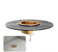 Bouchon Douche Anti Odeur avec Clapet Anti-Reflux Automatique et Anneau Réducteur 100mm Découpable,Bouchon Anti Odeur Douche Universel pour Siphon Sol, Évier, WC et Salle de Bain