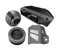 Bouchon du réservoir Couvercle De Réservoir Avant Et Arrière CNC Pour Moto, Bouchon De Remplissage D'huile Protection De Réservoir Pour KAWASAKI Z900 2017-2024 2025(4-Black)