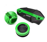 Bouchon du réservoir Couvercle De Réservoir Avant Et Arrière CNC Pour Moto, Bouchon De Remplissage D'huile Protection De Réservoir Pour KAWASAKI Z900 2017-2024 2025(3-Green)