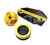 Bouchon du réservoir Couvercle De Réservoir Avant Et Arrière CNC Pour Moto, Bouchon De Remplissage D'huile Protection De Réservoir Pour KAWASAKI Z900 2017-2024 2025(3-Gold)