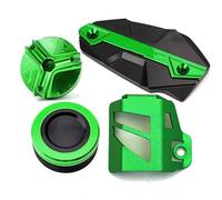 Bouchon du réservoir Couvercle De Réservoir Avant Et Arrière CNC Pour Moto, Bouchon De Remplissage D'huile Protection De Réservoir Pour KAWASAKI Z900 2017-2024 2025(4-Green)