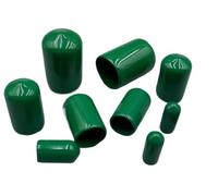 Bouchon en Caoutchouc, Manchon de Protection, Embouts en Silicone, Bouchon en Plastique, Taille Verte 1.3mm-90mm (Color : Green, Size : A18mm-B25mm 10Pcs)