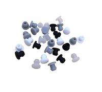 Bouchon en caoutchouc silicone Bouchon de filetage externe, insertion circulaire, joint torique en caoutchouc, 6 mm, 0,35/0,4/0,45 pouce(Black,A 12.5mm(0.49 inch))