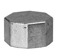 Bouchon en fonte malléable Hermann Schmidt 300 13300050 DN 50, 2", bordé, galvanisé