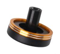 Bouchon en liège et alliage d'aluminium conçu pour la réparation et la protection de la canne à pêche avec anneau anodisé et base en caoutchouc (doré)