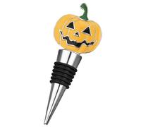 Bouchon en liège pour bouteille de vin d'Halloween | Bouchon en forme de citrouille pour boissons | Accessoire créatif de conservation de champagne, décoration de cuisine, cave de salon, décoration de