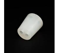 Bouchon en Silicone à Deux Trous pour Le Laboratoire et l'industrie Alimentaire (22/17 mm)
