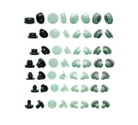 Bouchon en Silicone, bouchon en caoutchouc, protection douce, noir, 3mm4mm5mm6mm8mm9mm10mm12mm14mm16mm, trou de boucle, tapis de pied antidérapant(FC-200,TRANSLUCENT_10 PCS)