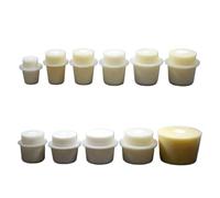 Bouchon en silicone pour trou, Bouchon en Silicone avec bouchons de trous, 5 pièces, barboteur, pichet brassage, bouchon flacon triangulaire(24-28mm)