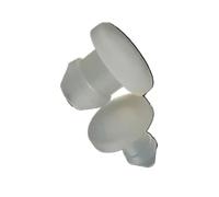 Bouchon en silicone pour trous, Bouchons à pression en caoutchouc de silicone, assortiment multicolore 4,5 50,6 mm(Transparent,16mm(2pcs))