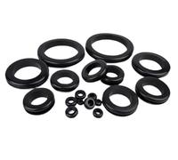 Bouchon en silicone pour trous, Oeillet en caoutchouc for bouchons de trou couvercle tuyau joint câble 4-16mm noir paquet 100(5 * 8 * 1.6mm)