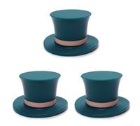 Bouchon en silicone style chapeau haut de gamme pour bouteilles de vin fabriqué à partir de matériau lavable au lave-vaisselle compatible avec les bouteilles de vin et de bière standard (vert)