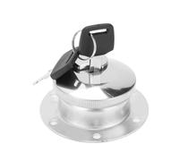 Bouchon Essence À Bouchon De Réservoir D'essence À 6 Trous Forme Ronde Avec 2 Clés. Couvercle En Acier Inoxydable 85 Mm Pour Générateur