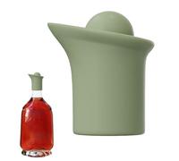 Bouchon et bec verseur en silicone pour bouteille de vin | Ensemble de combinaison réutilisable en silicone pour la maison, le bar, la cuisine, la bière, les boissons, l'huile d'olive, le champagne