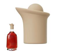 Bouchon et bec verseur en silicone pour bouteilles de vin avec bec verseur, outil réutilisable en silicone pour la maison, le bar, la cuisine, les boissons, la bière, l'huile d'olive, le champagne