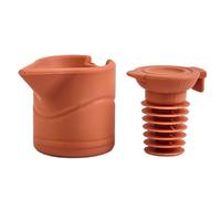 Bouchon étanche pour bouteille de vin - Design anti-déversement - Construction en silicone - Option multicolore - Préserve la fraîcheur ouverte - Résistant aux déversements