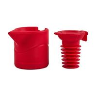 Bouchon étanche pour bouteille de vin - Design anti-déversement - Construction en silicone - Option multicolore - Préserve la fraîcheur ouverte - Bouchon anti-fuite inversé