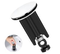 Bouchon Evier Cuisine, 40mm de Remplacement pour Bonde de Lavabo de Salle de Bain, Bonde Douche de Vidange Réglable en Hauteur, pour Cuisine, Salle, Baignoire, en Laiton et Caoutchouc, Ferreux