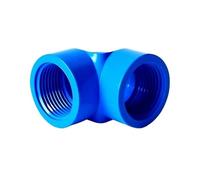 Bouchon fileté en PVC - Adaptateur de bouchon de tuyau 20 mm-32 mm for plomberie, raccord coudé facile à installer for aquariums et jardins, 1 pièce(Blue,32mm)