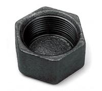 Bouchon Fileté FF - Fonte Malléable Noire - Bouchon de Tuyau - 110°C - 25 Bar