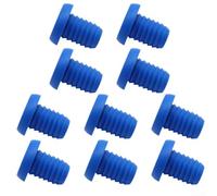 Bouchon Fin Guidon Vélo Route MTB Étanche | Joint TPE expansible, étanchéité totale, empêche le pour desserrage, protection pour poussière et eau, routes (Blue)