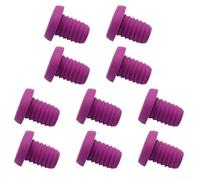 Bouchon Fin Guidon Vélo Route MTB Étanche | Joint TPE expansible, étanchéité totale, empêche le pour desserrage, protection pour poussière et eau, routes (Purple)