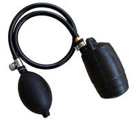 Bouchon Gonflable pour tuyaux, Ballon de Test en Caoutchouc Naturel Noir avec Bille à pincement Manuel, connecteur métallique, 5,9 x 7,5 po pour Blocage de drains et Test de Pression d'eau