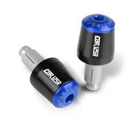 Bouchon Guidon Moto Pour CBR125R 2004-2014 poignées de moto bouchons d'extrémité barre accessoires motocross poignée extrémité bouchon guidon(Black-Blue)