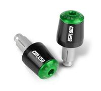 Bouchon Guidon Moto Pour CBR125R 2004-2014 poignées de moto bouchons d'extrémité barre accessoires motocross poignée extrémité bouchon guidon(Black-Green)