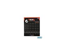 Bouchon Guidon Route Velox A Emboiter Plastique Noir (15 Pr) Multicolore