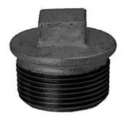 Bouchon Hermann Schmidt Temperguss DN 15, 2000 /2" avec rebord, noir