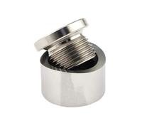 Bouchon Hexagonal et écrou de Base cranté en Acier Inoxydable SS304 pour sonde Lambda Adaptateur soudé Installation d'oxygène M18*1 5