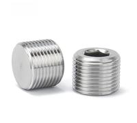 Bouchon hexagonal intérieur à six pans creux en acier inoxydable 304, filetage mâle BSPT/BSPP/NPT, filetage BSPT, 2 pouces