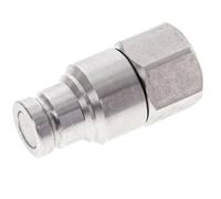 Bouchon hydraulique DN 10 à face plate en acier inoxydable G 1/2 pouce filetage femelle ISO 16028 CEJN D 19.7mm