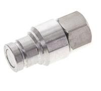 Bouchon hydraulique DN 10 à face plate en acier inoxydable G 3/8 pouce filetage femelle ISO 16028 CEJN D 19.7mm