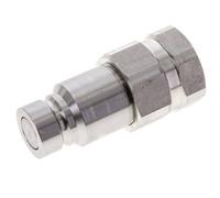 Bouchon hydraulique DN 12 à face plate en acier inoxydable G 1/2 pouce filetage femelle ISO 16028 D 24.5mm