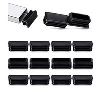 Bouchon intérieur de Tuyau en Plastique Cache-poussière carré Tube en Acier obturateur Bouchon d'extrémité bonde for échelle Meubles Chaise Table Jambe Protecteur 10 pièces (Couleur : 30x50mm)