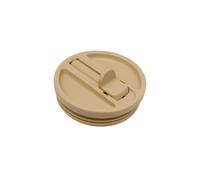 QWETCH Bouchon Étanche avec Paille Rabattable - Compatible Travel Cup Couvercle Hermétique pour Tumbler Isotherme - Accessoire Gourde Inox - Anti-Fuite & Hydratation Facile - Lin