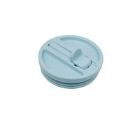 QWETCH Bouchon Étanche avec Paille Rabattable - Compatible Travel Cup Couvercle Hermétique pour Tumbler Isotherme - Accessoire Gourde Inox - Anti-Fuite & Hydratation Facile - Pastel Bleu