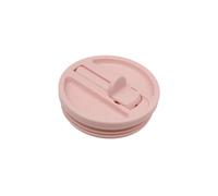 QWETCH Bouchon Étanche avec Paille Rabattable - Compatible Travel Cup Couvercle Hermétique pour Tumbler Isotherme - Accessoire Gourde Inox - Anti-Fuite & Hydratation Facile - Pastel Rose